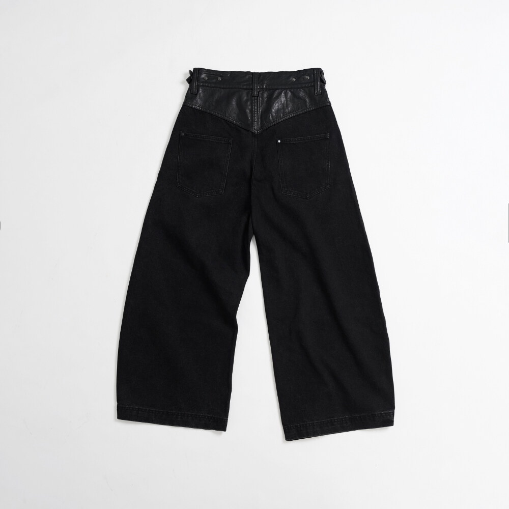 拼接牛仔短褲 After Hours Panel Jeans