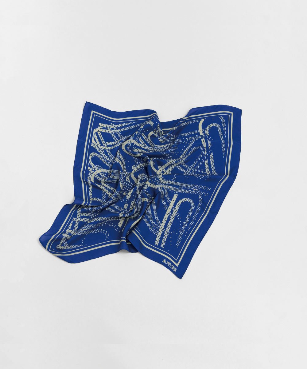 方形絲巾 Clip Pattern Silk Bandana
