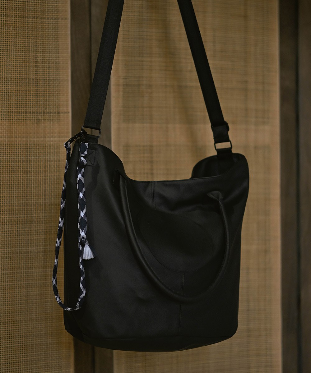 MELSIGN 托特包 2 Way Leather Strap Tote Bag