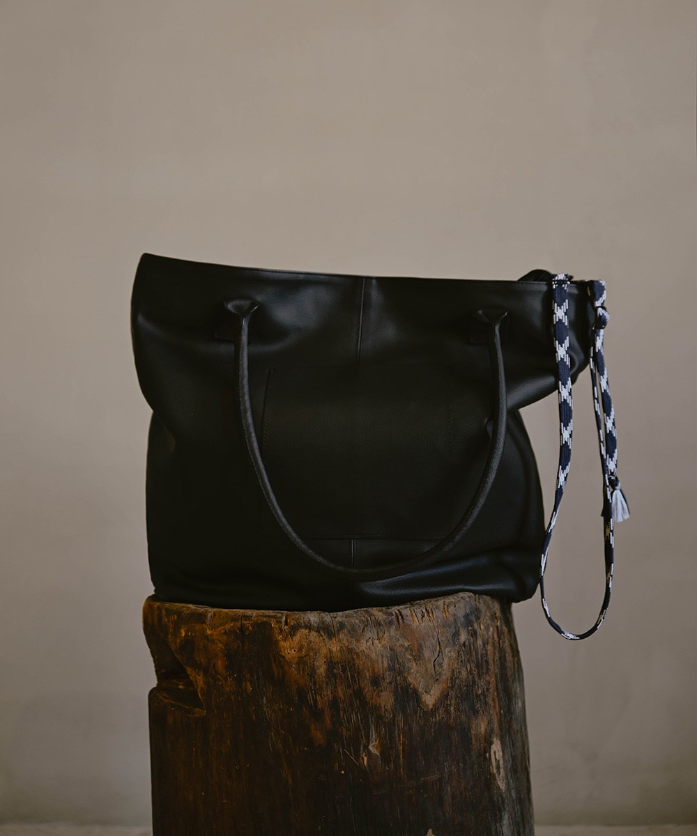 MELSIGN 托特包 2 Way Leather Strap Tote Bag