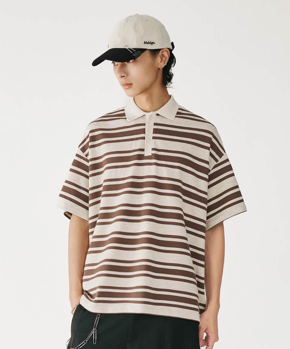 條紋Polo衫 Wide Stripe Polo