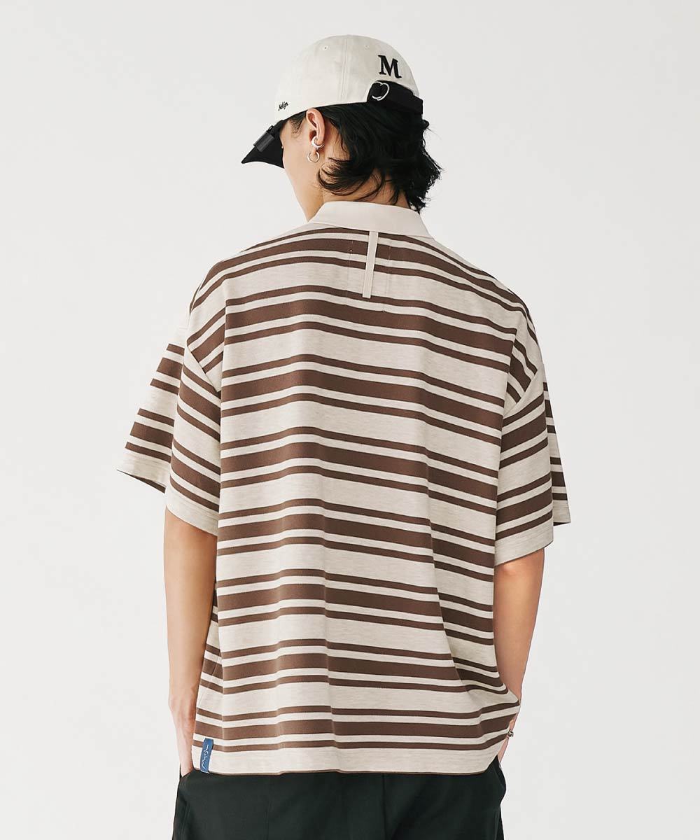 條紋Polo衫 Wide Stripe Polo