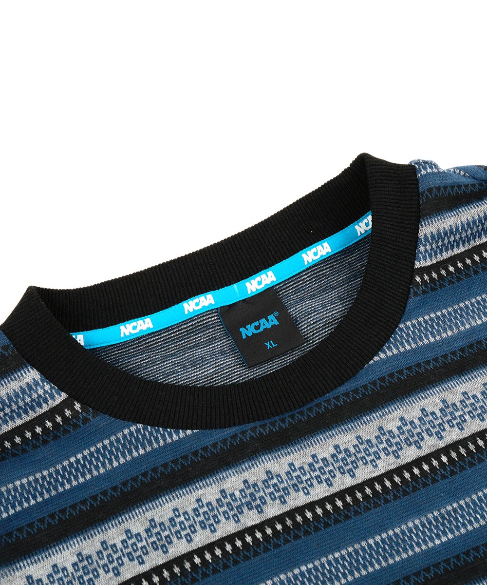 基本緹花條紋上衣