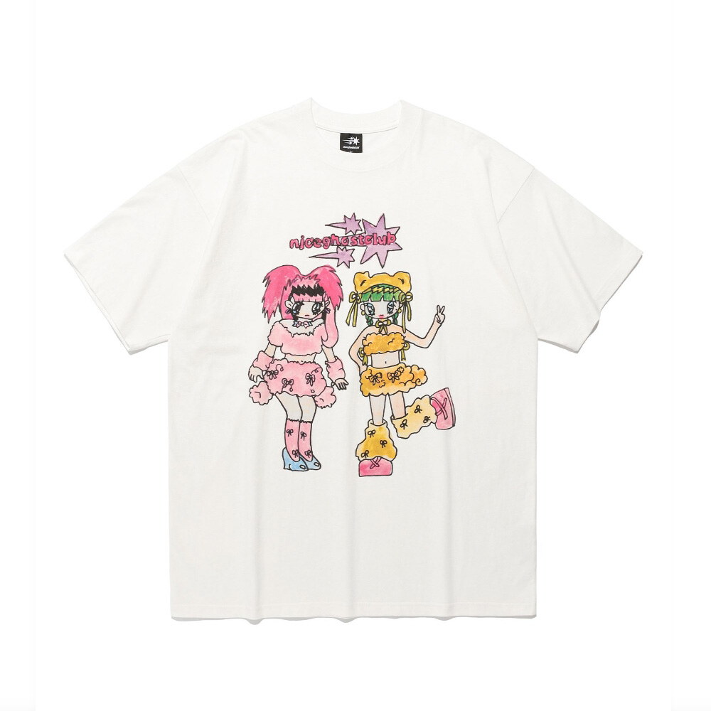 女孩圖像上衣 GHOSTSOULGIRL RABBIT BEAR BIG BIG TEE