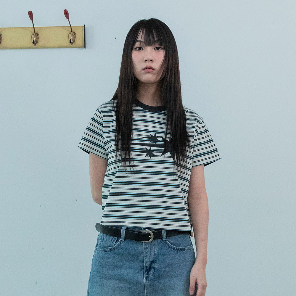 條紋星星上衣 STRIPE 3STAR BASIC TEE