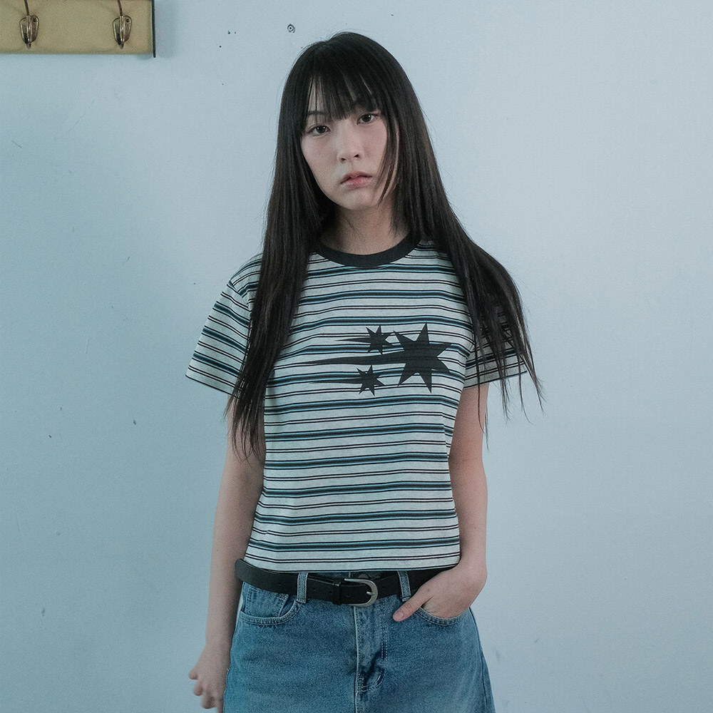 條紋星星上衣 STRIPE 3STAR BASIC TEE