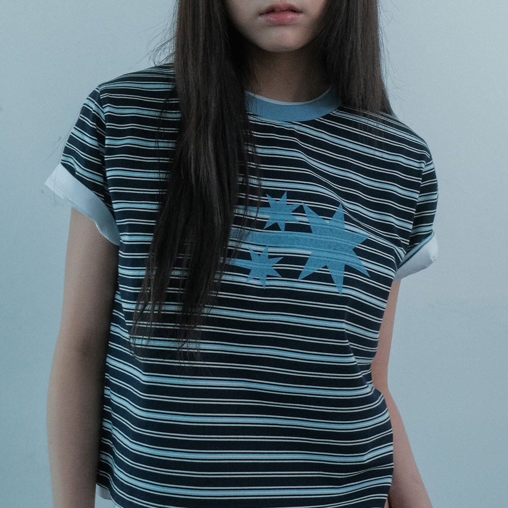 條紋星星上衣 STRIPE 3STAR BASIC TEE