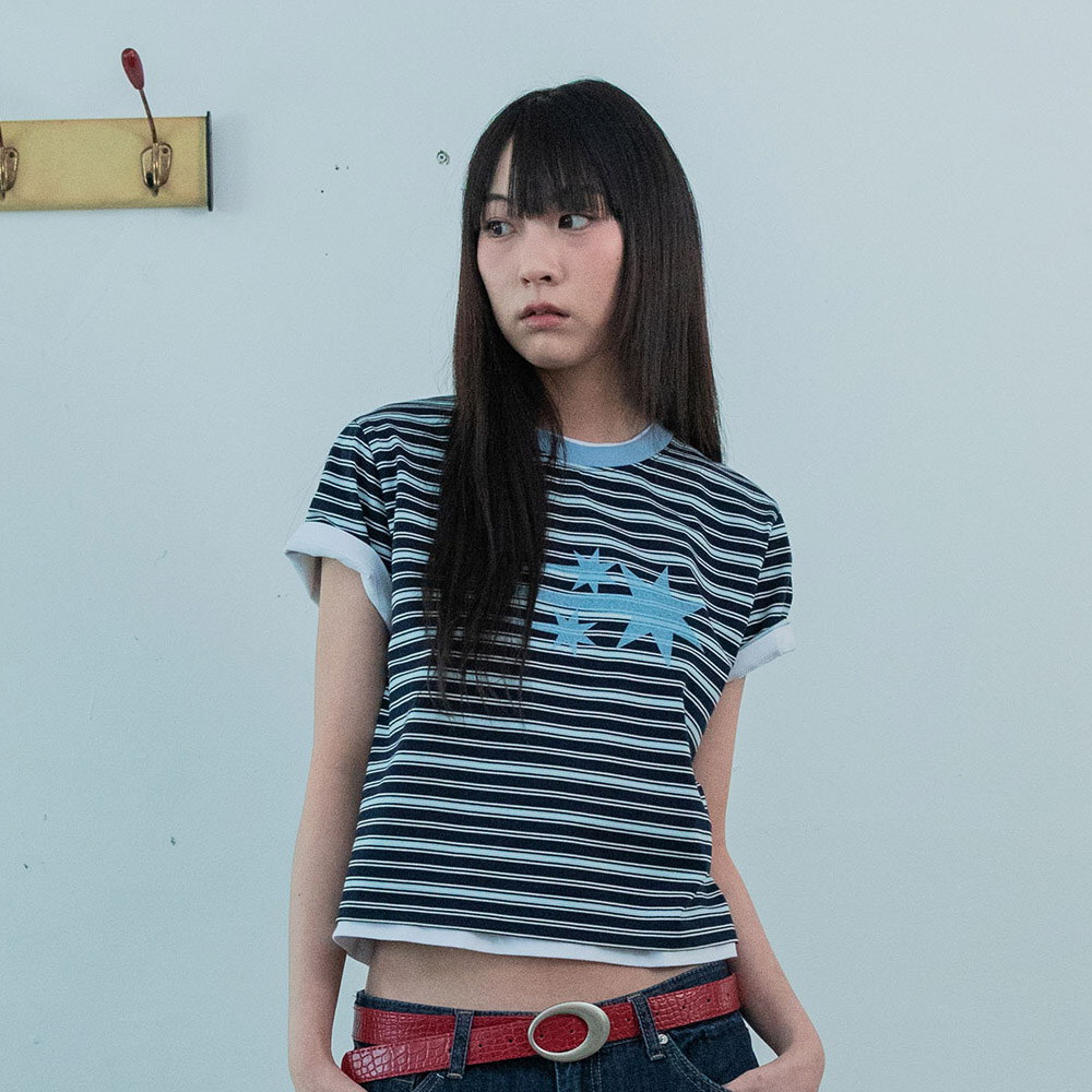 條紋星星上衣 STRIPE 3STAR BASIC TEE