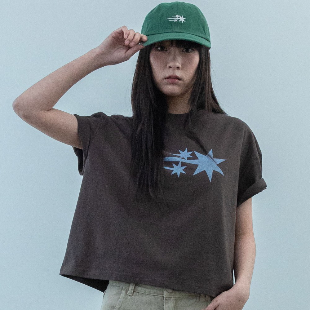 星星圖像上衣 3STAR BIG CROP TEE