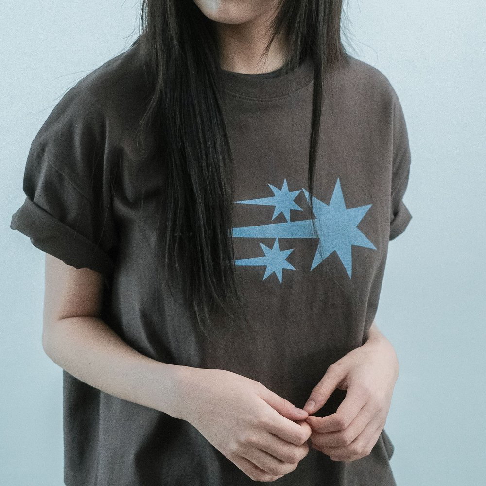 星星圖像上衣 3STAR BIG CROP TEE