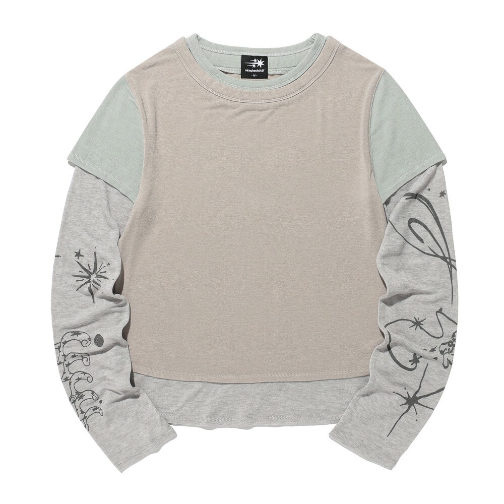 圖騰層次上衣 TATTOO LAYERED LS TEE