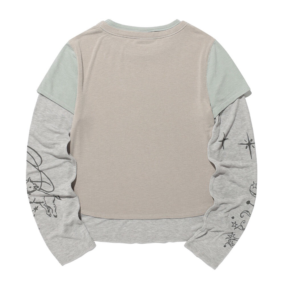 圖騰層次上衣 TATTOO LAYERED LS TEE