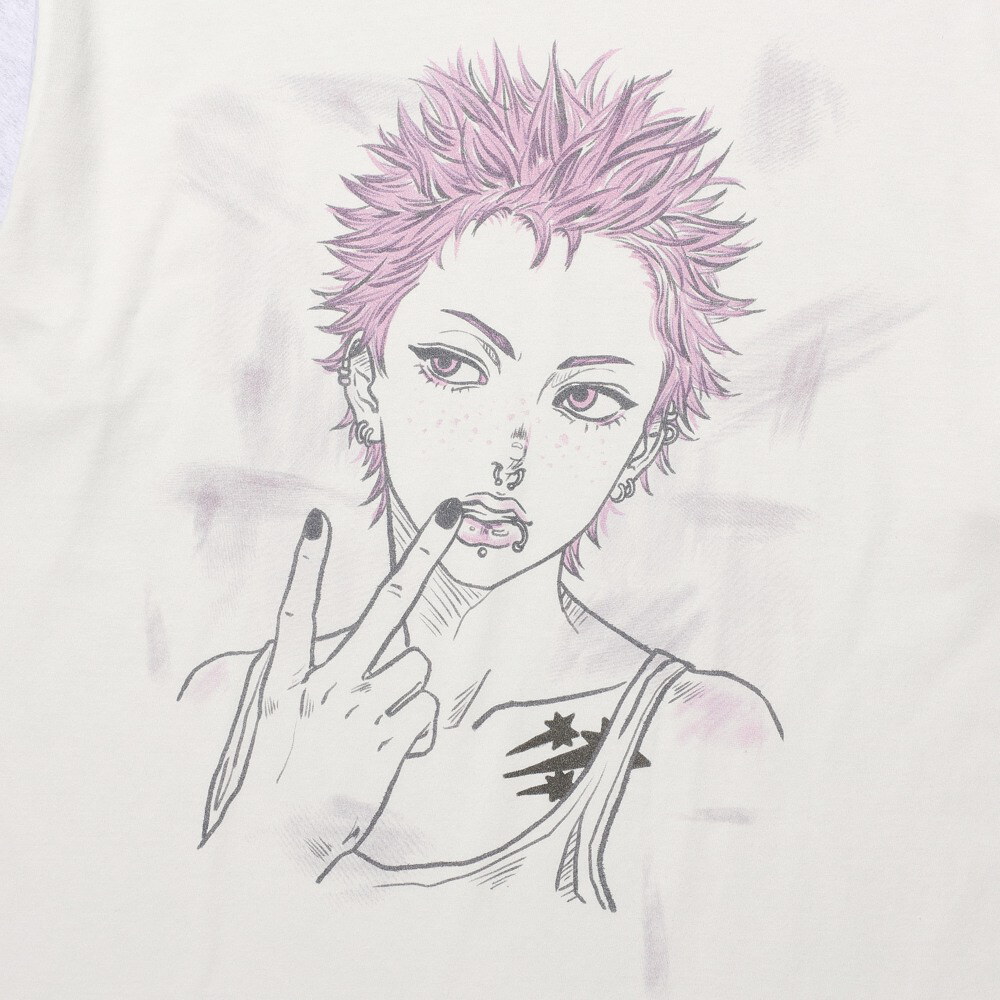 寬版撞色長TEE PINK BOY BIGBIG LS TEE