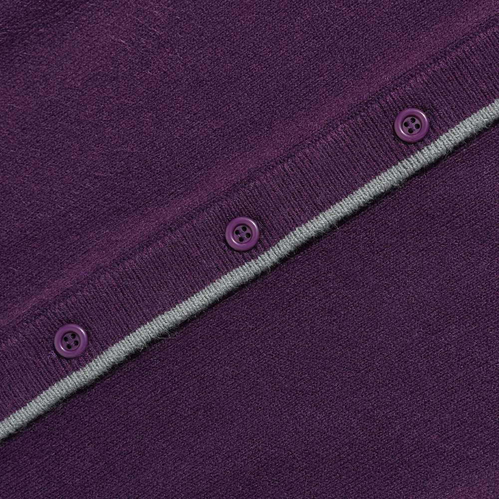 撞色針織開襟衫 TRIM LINE CARDIGAN