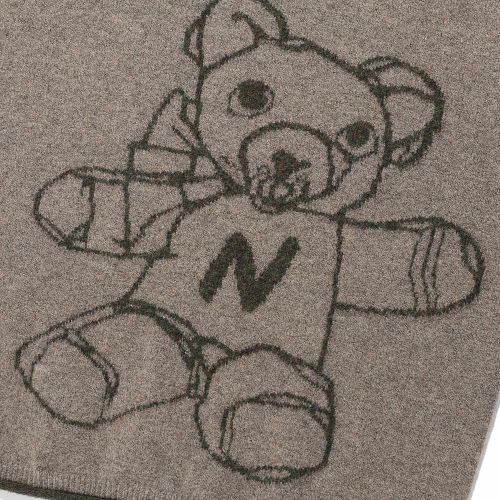 小熊針織上衣 BEAR GRAPHIC WIDE CROP KNIT