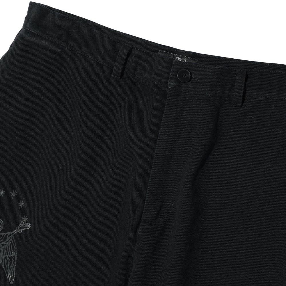 手繪圖騰水洗寬褲 DOODLE COTTON WASHED PANTS