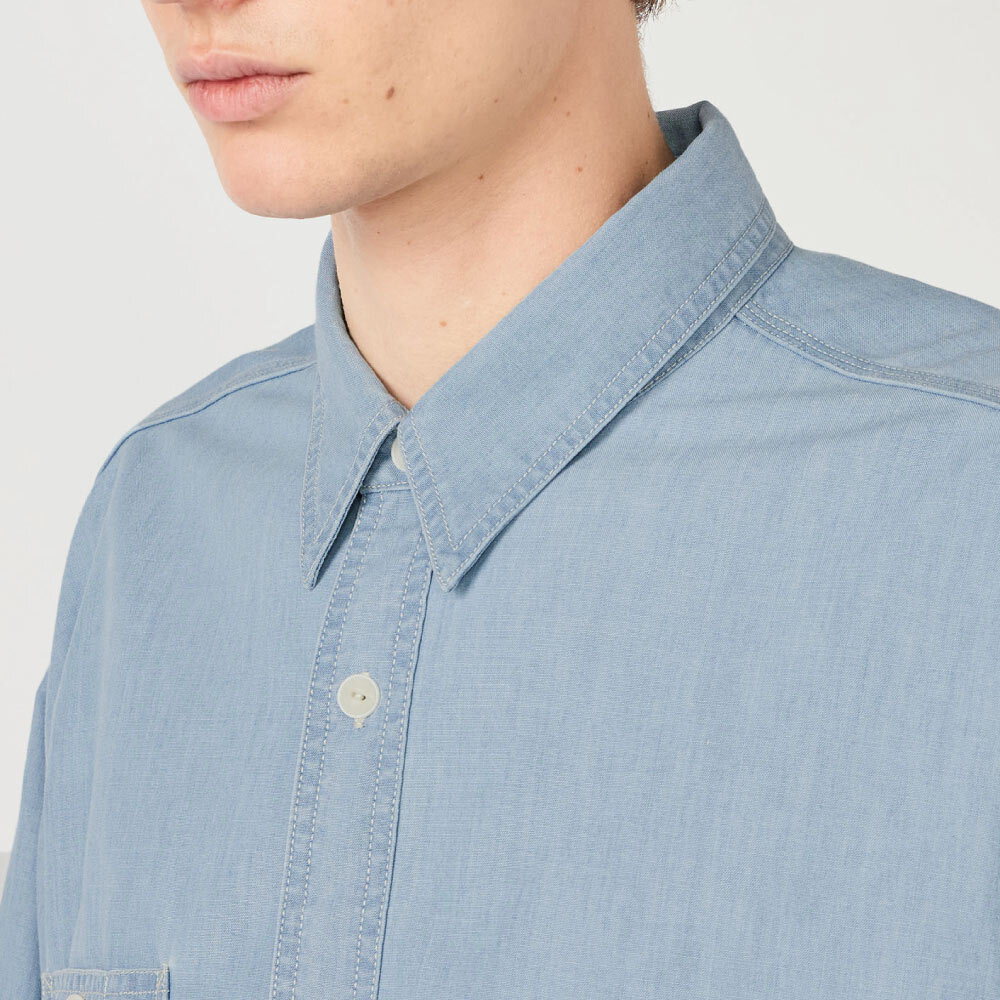 寬版襯衫 Regular Collar Chambray Shirt