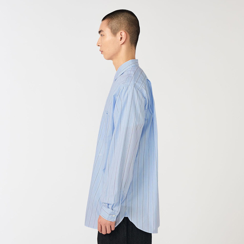 條紋襯衫 Regular Collar Stripe Wind Shirt