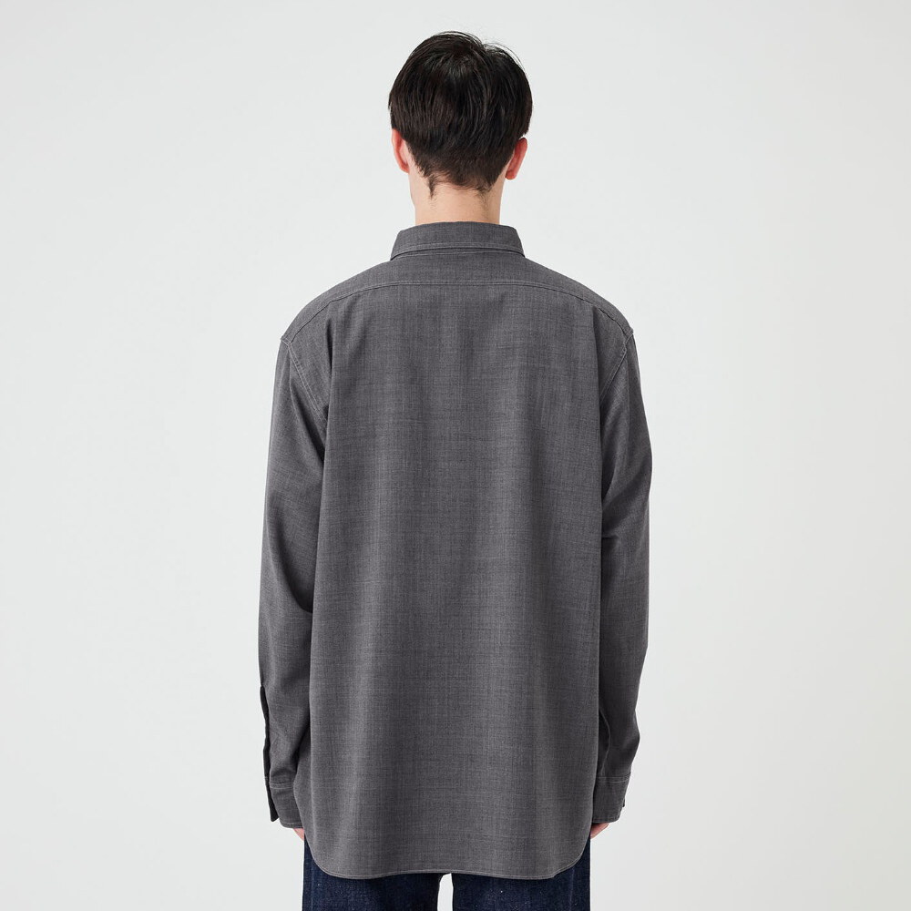 寬版口袋襯衫 Polyester Wool Field Shirt