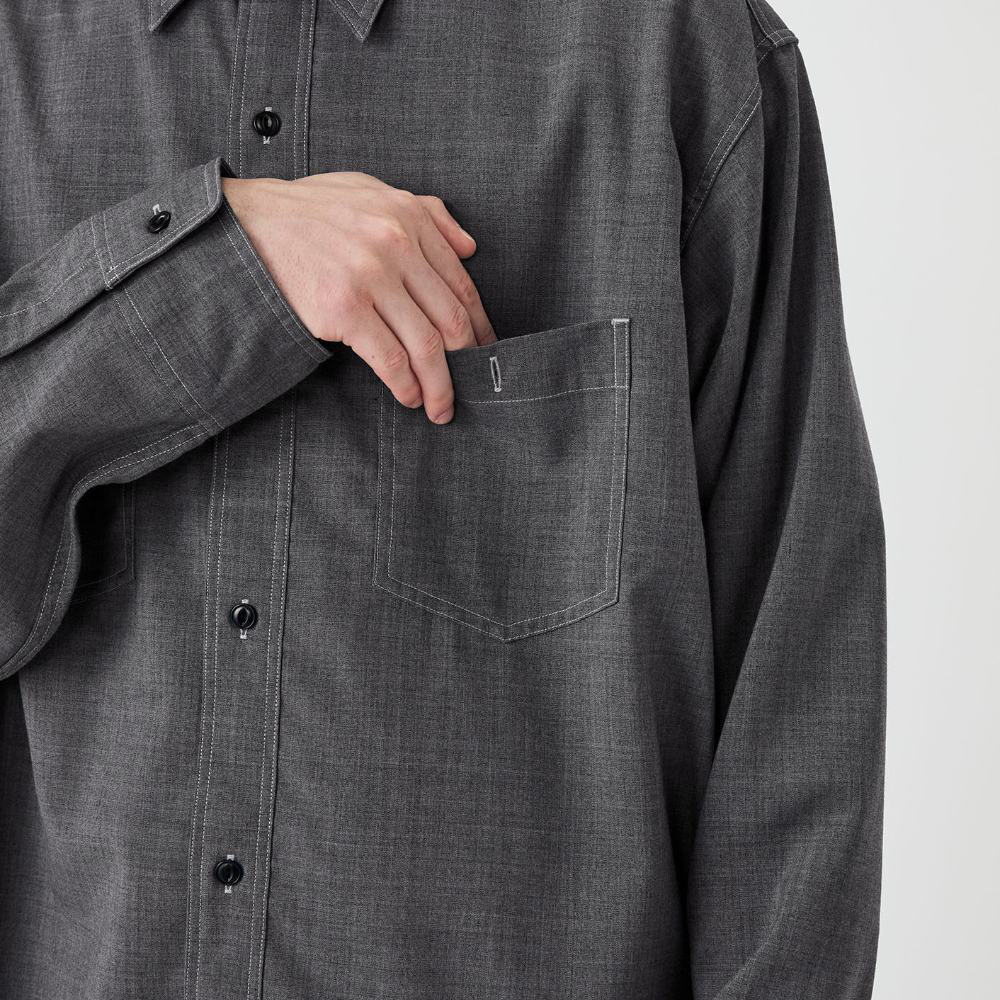 寬版口袋襯衫 Polyester Wool Field Shirt