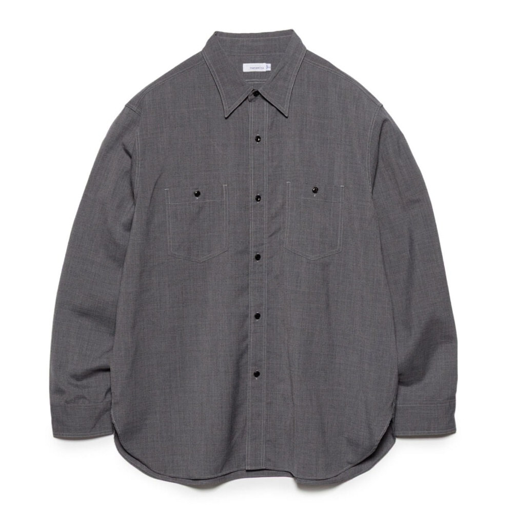 寬版口袋襯衫 Polyester Wool Field Shirt