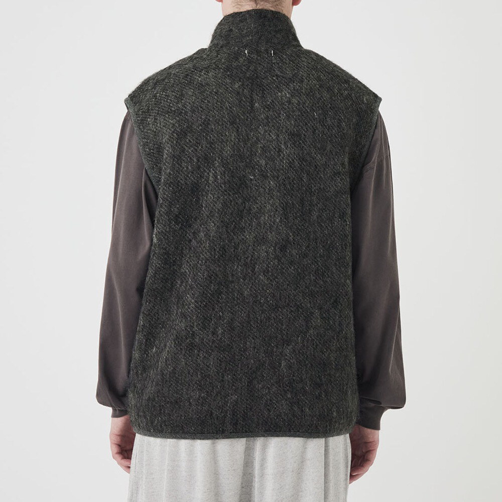 馬海毛拉鍊背心 OOAL Zip Up Mohair Vest