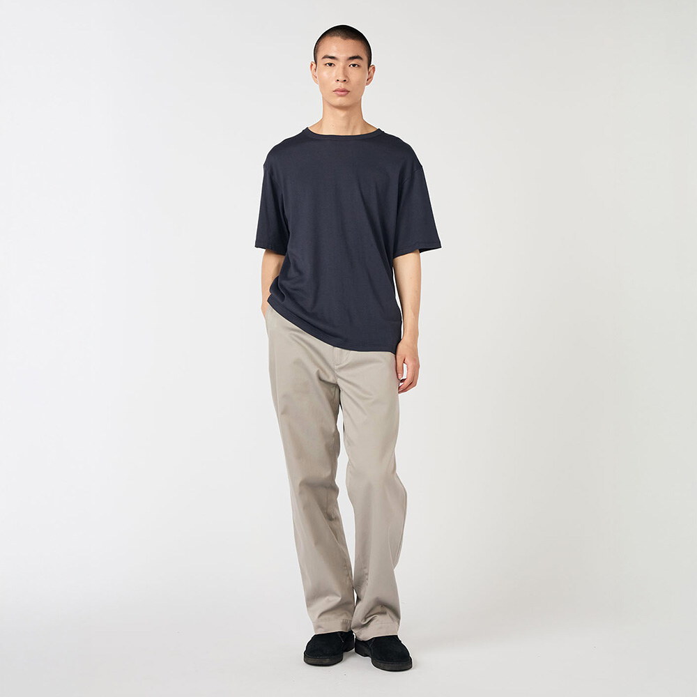 寬版直筒斜紋褲 Wide Straight Chino Pants
