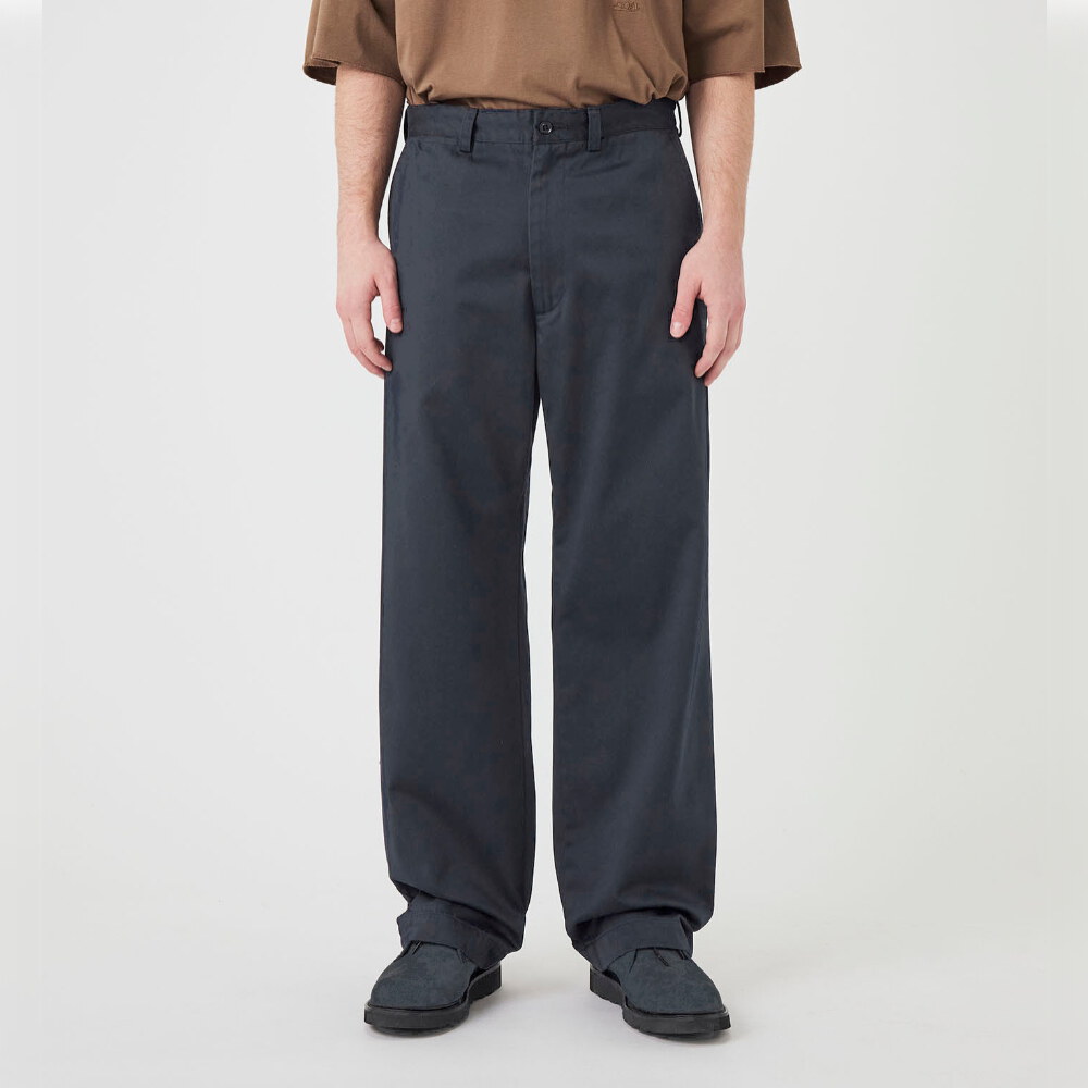 寬版直筒斜紋褲 Wide Straight Chino Pants