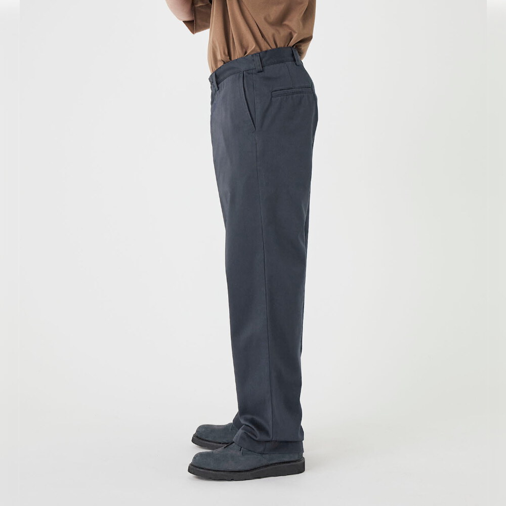 寬版直筒斜紋褲 Wide Straight Chino Pants