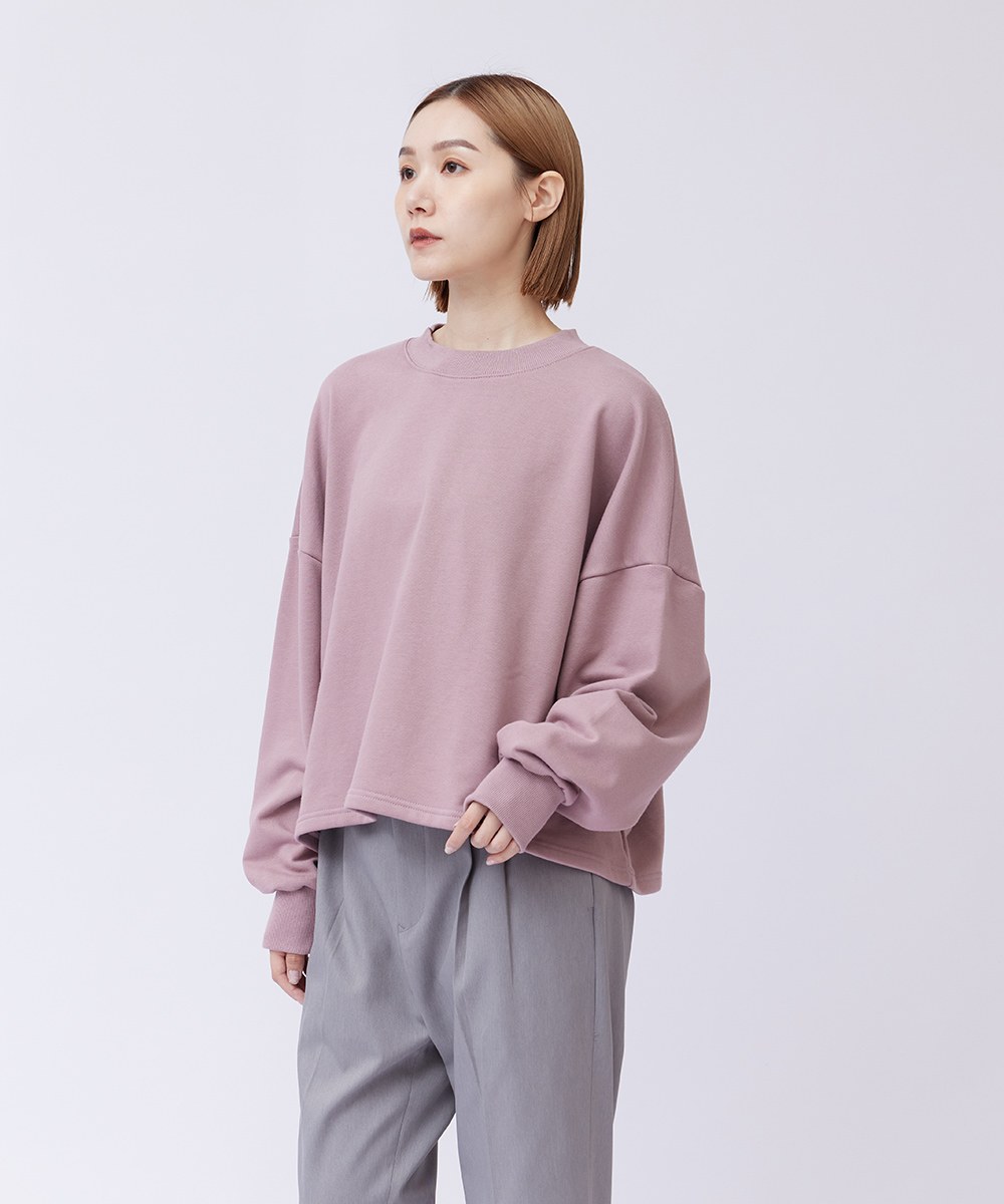 女款短版Oversize大學Tee