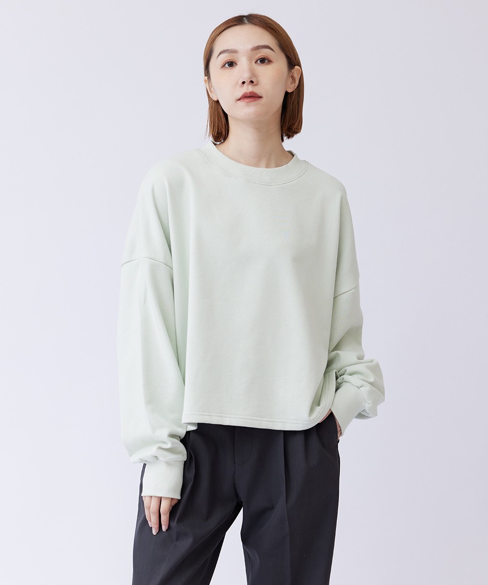女款短版Oversize大學Tee