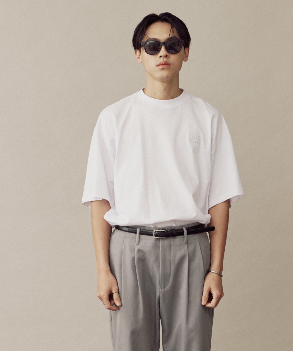 寬版經典疊字LOGO TEE