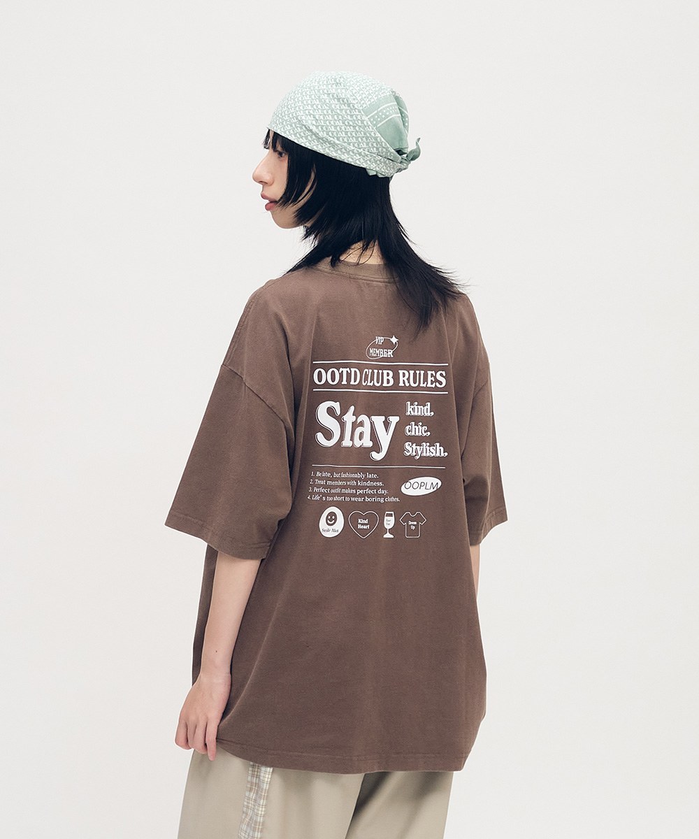 OOTD CLUB守則TEE