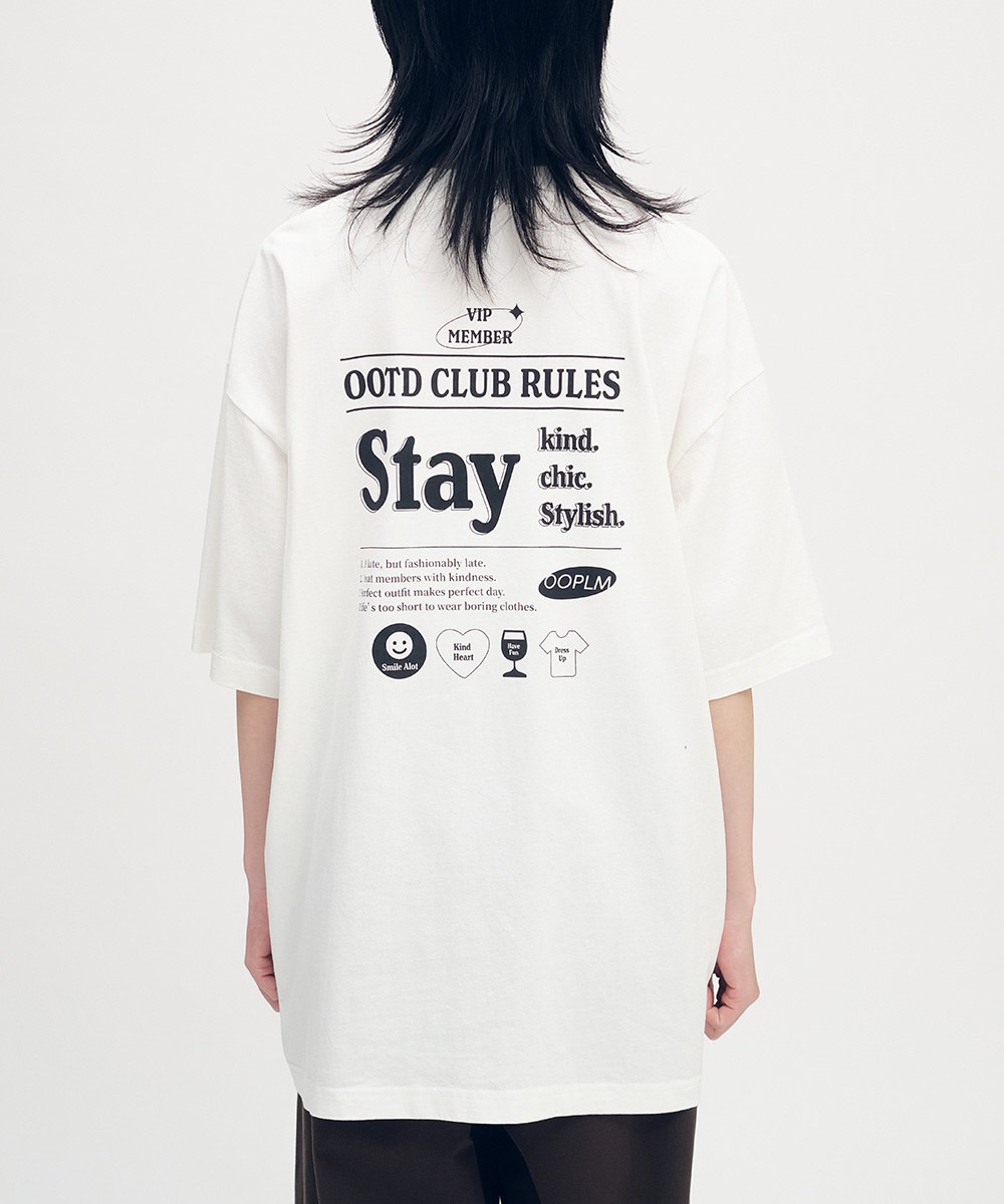 OOTD CLUB守則TEE
