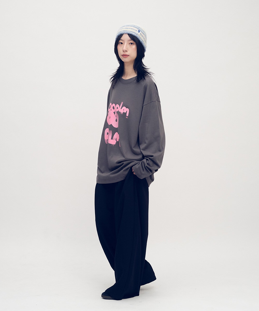 漸變層疊LOGO長TEE