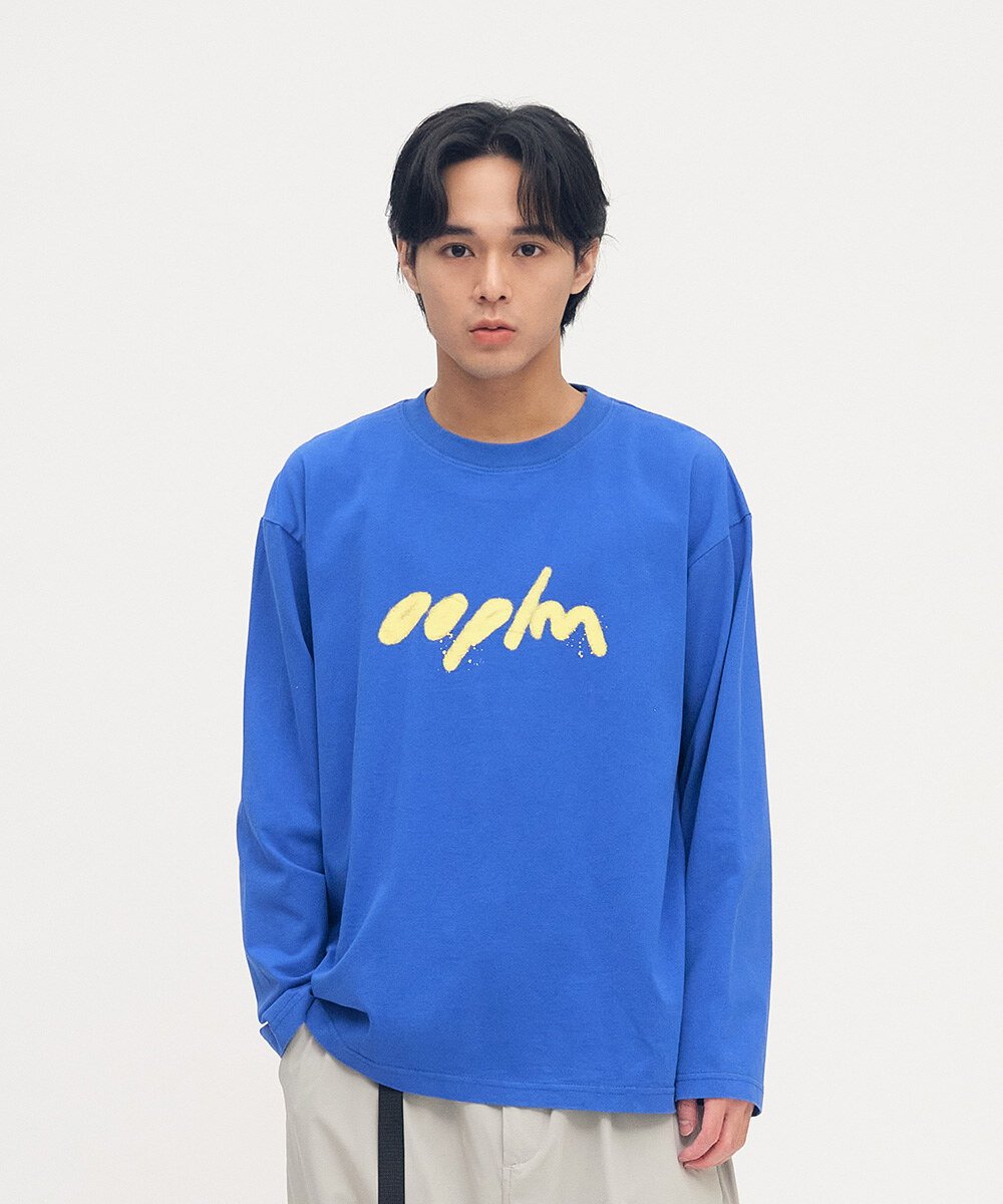 噴漆LOGO洗舊感長TEE