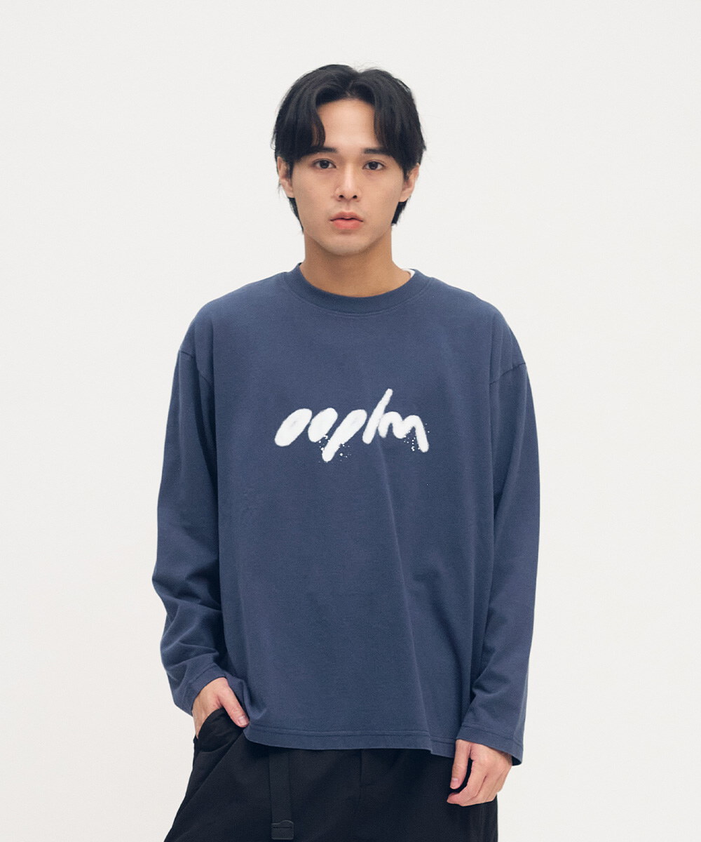 噴漆LOGO洗舊感長TEE