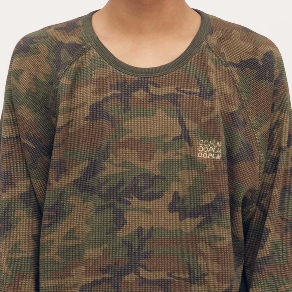 迷彩華夫格長TEE