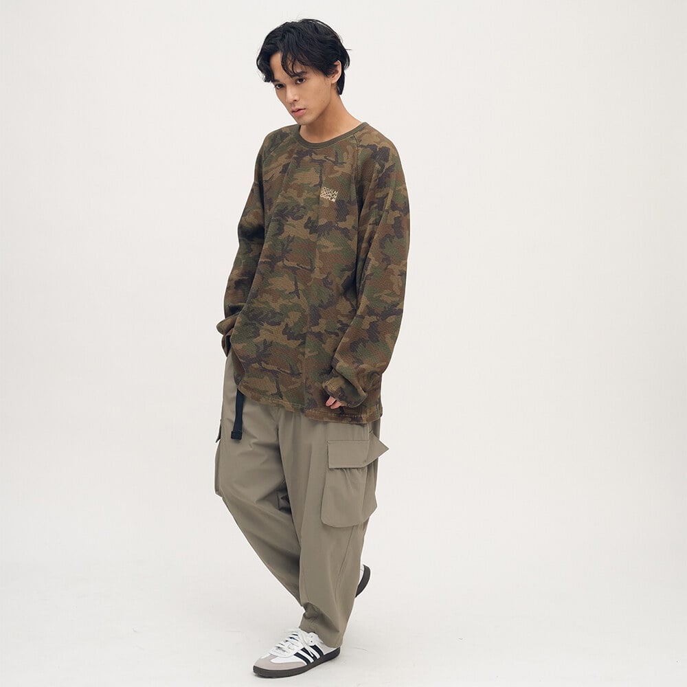 迷彩華夫格長TEE