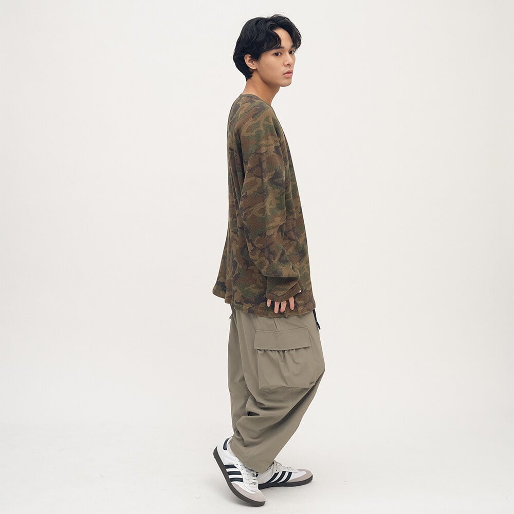 迷彩華夫格長TEE