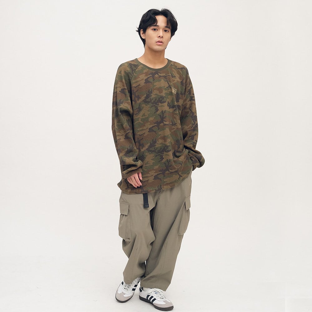 迷彩華夫格長TEE