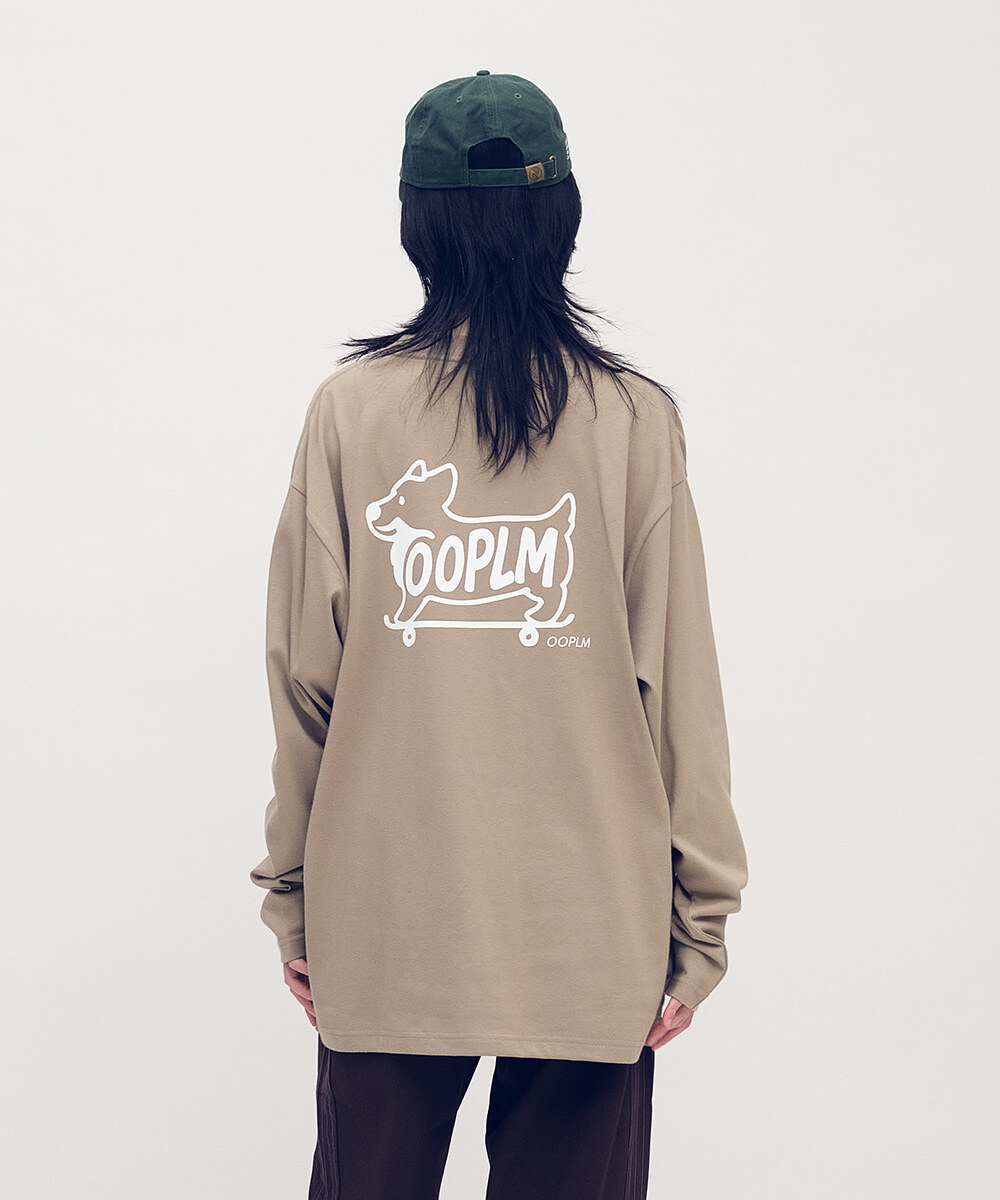 柯基狗狗滑板長TEE