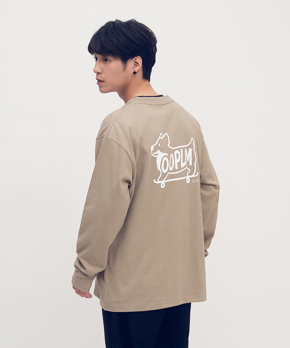 柯基狗狗滑板長TEE