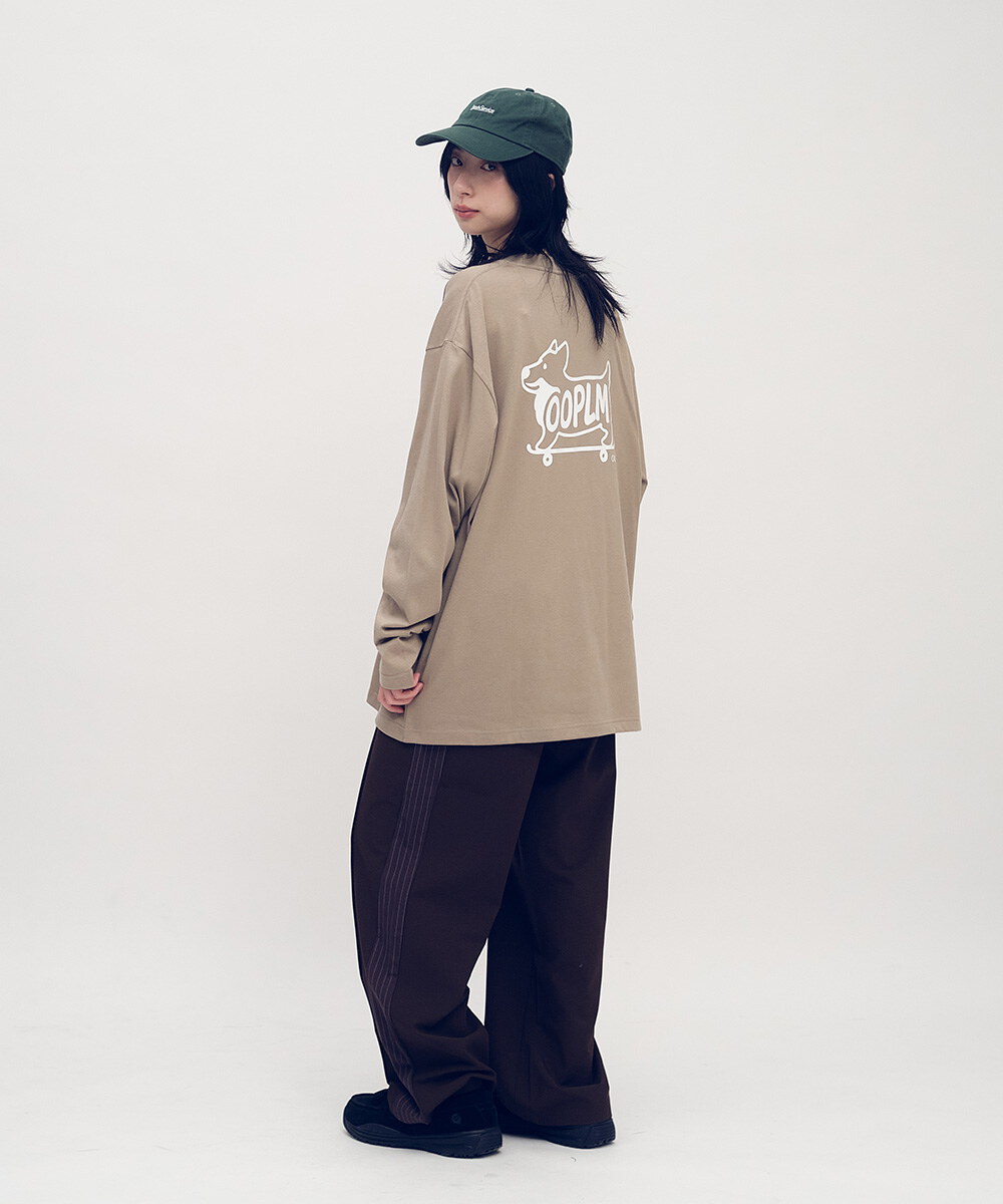 柯基狗狗滑板長TEE