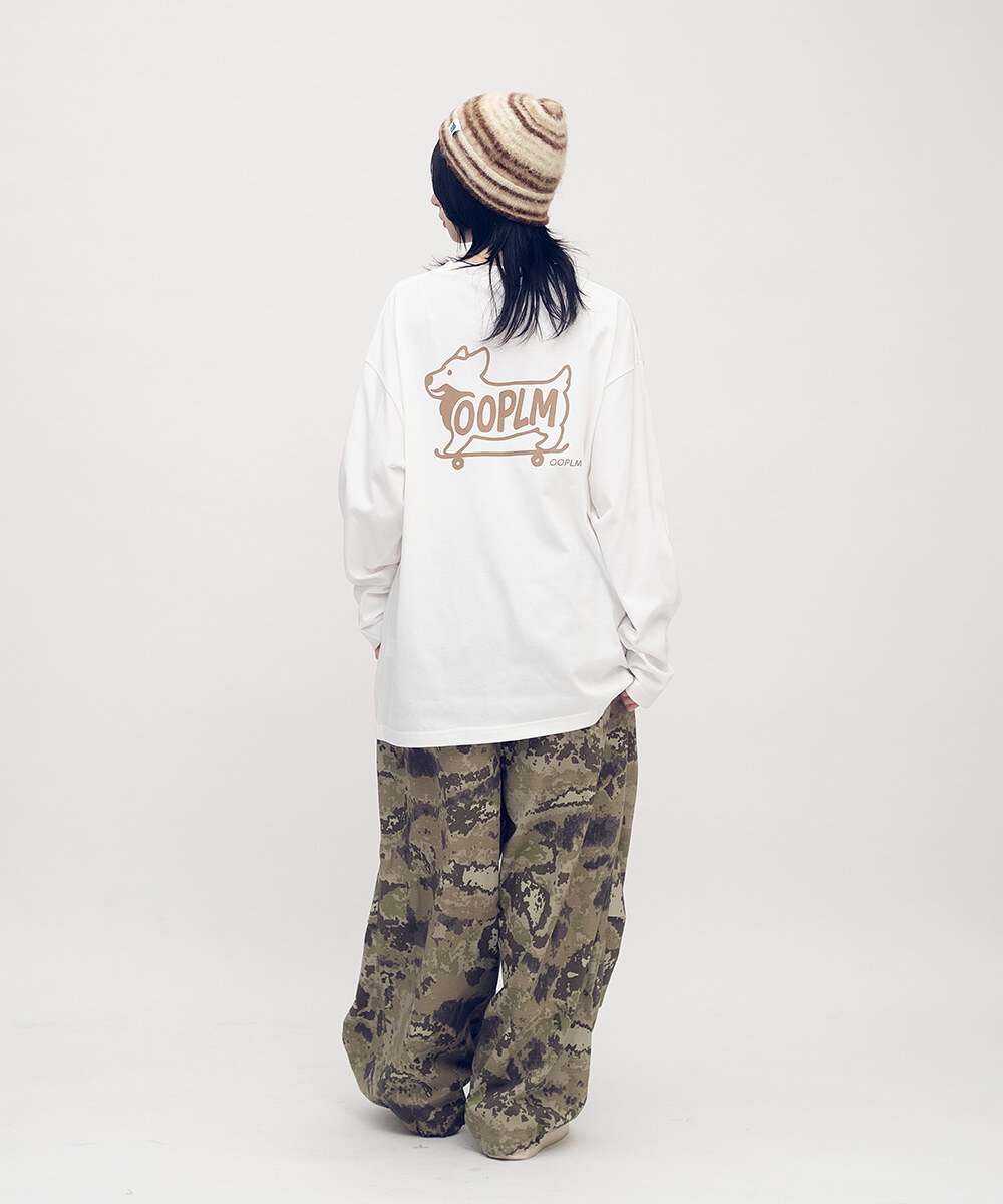 柯基狗狗滑板長TEE