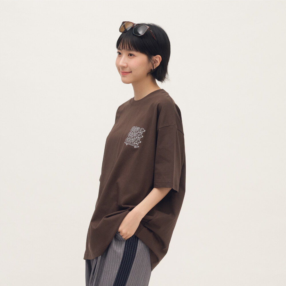 臘腸狗狗滑板短TEE