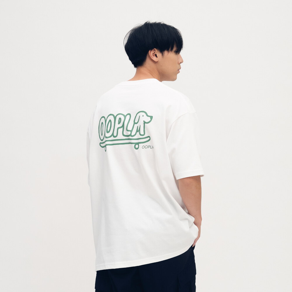 臘腸狗狗滑板短TEE