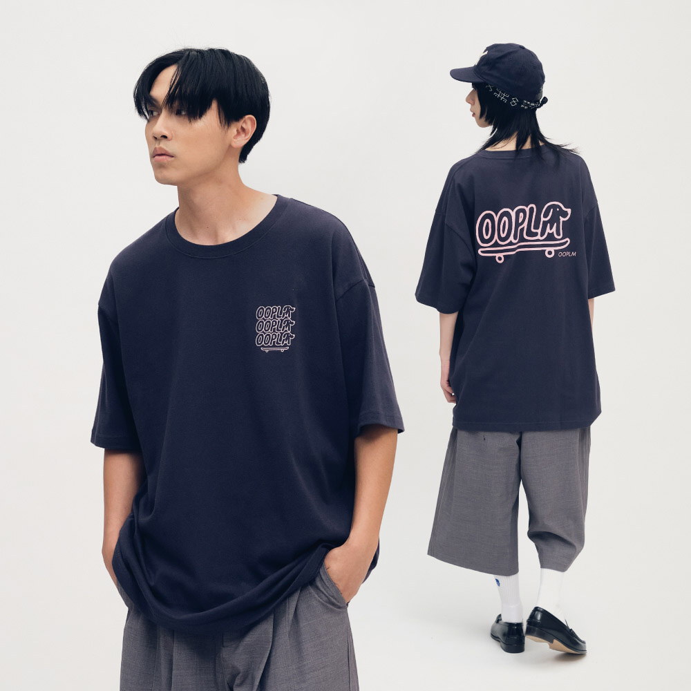 臘腸狗狗滑板短TEE