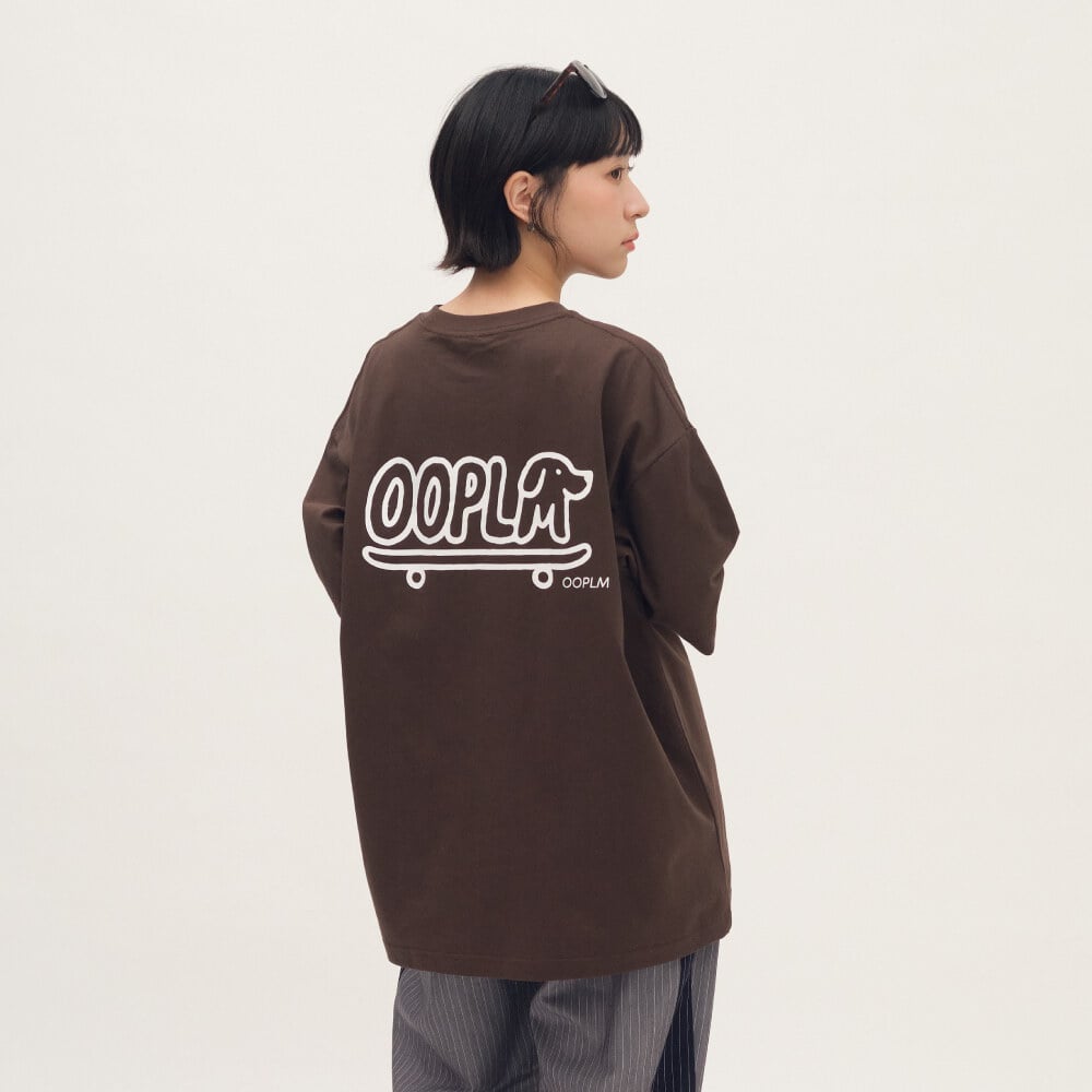 臘腸狗狗滑板短TEE