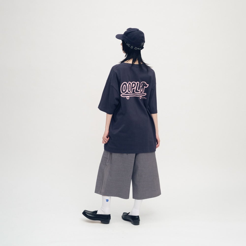 臘腸狗狗滑板短TEE